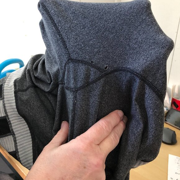 vintage LULULEMON Mid-Rise Yoga Pants slight bootcut legging Pocket Gray 8 - Picture 9 of 10